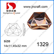 Flat Abck Cristal Irregular 11X14mm Crystal Rhinestones para Decorações